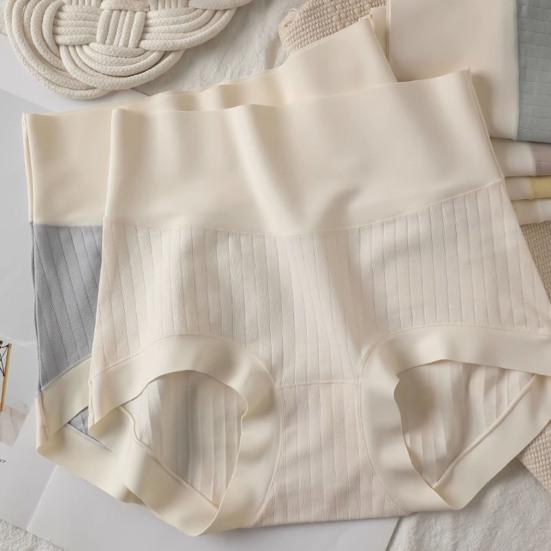 Mutandine da Donna Vita Alta Senza Cuciture Colore a Contrasto Controllo Pancia Sollevamento Glutei Morbide Elasticizzate Asciugatura Rapida Antisettiche Biancheria Intima da Donna Slip