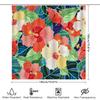 Colorful Floral Shower Curtain: Unique Bathroom Decor With Hibiscus Pattern 180X240Cm Size Customizable For Home Decor Gifts Fro