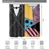 Halloween Shower Curtain, Halloween Curta for Bathroom, Holiday Decor Bath Curtain Waterproof Washable Fabric Set with 12 Hooks 72x72in YLYHTE170