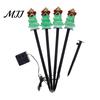 Outdoor Seasonal Atmosphere Lights Christmas Solar Stake Lights, Santa Snowman Tree Figurine Lawn Warm White LED Garden Ornaments Waterproof for