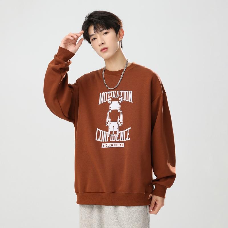 

Модные свитшоты с круглым вырезом для мужчин и женщин на весну и осень, свободные топы для американской пары, осенний пуловер, модные свитшоты для мальчиков 3XL