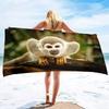Animal Print Beach Towel Microfiber Quick Dry Sand Free Towel Travel Beach Towels Lightweight Beach Towel Pool Gym Travel Gift