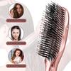Hoofdmassager Hoofdhuidborstel Haarmassager Shampooborstel Natte plastic ontwarborstel Haarreinigingskam Roségoud