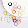 50pcs 1.7x9mm Closed Jump Rings Soldered O Round Rings Mixed Colors Connectors for DIY Bracelet Necklace Jewelry Crafts Making