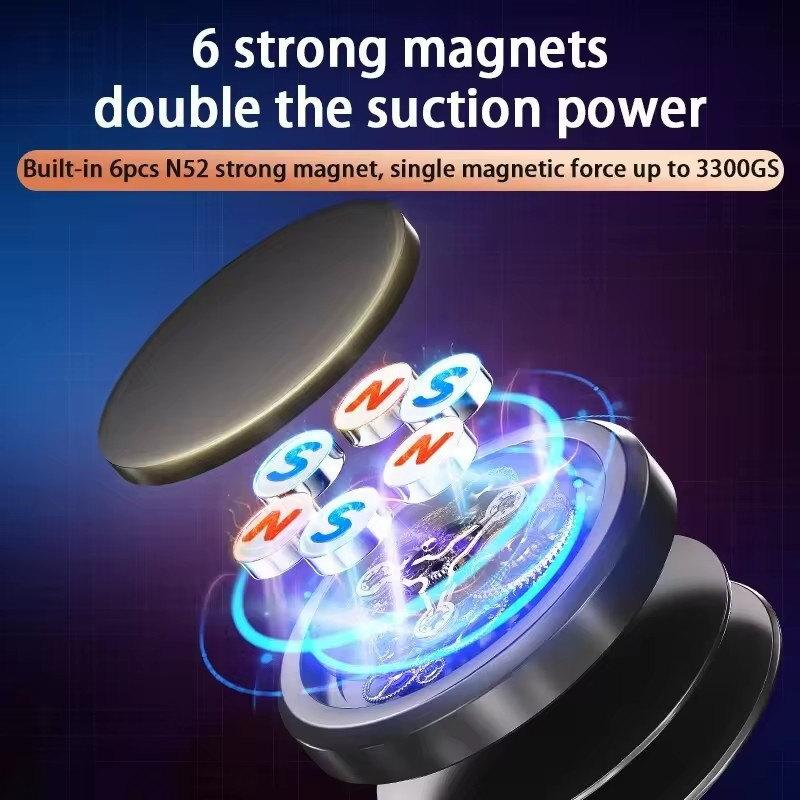 Suport magnetic pentru telefon pentru mașină, fără gravitație, mobilă mobilă, suport de aspirație cu magnet, în suportul de mașină, pentru toate telefoanele