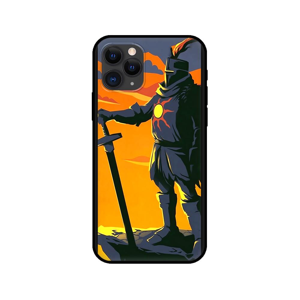 Black tpu case for iphone 5 5s se 2020 6 6s 7 8 plus x 10 XR XS 11 12 mini pro MAX back cover Praise the Sun Dark Souls