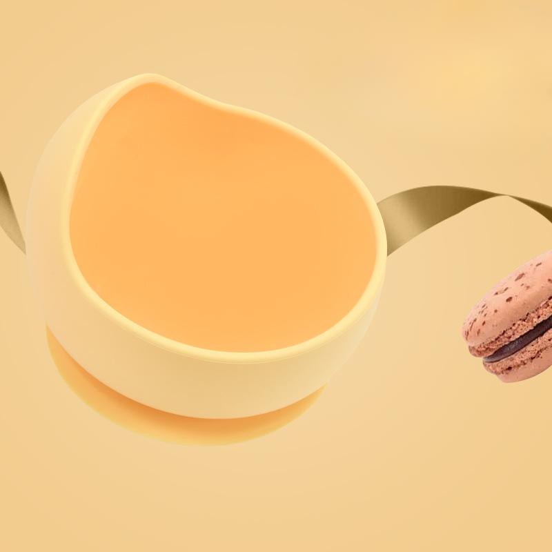 Children's Silicone Snail BowlBaby Food and Complementary Food Tableware Infant Silicone ForkSpoon and Suction Cup Bowl