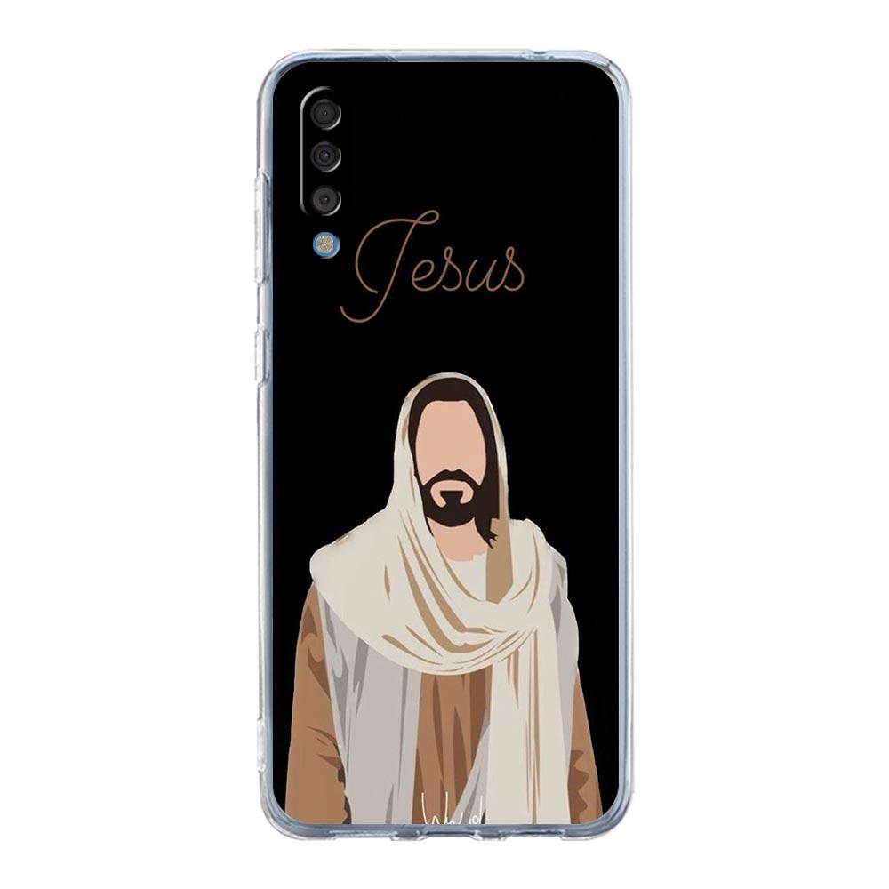 Case For Samsung A16 A14 A12 A22 A32 5G A34 A42 A52 A54 A50 A70 A20E A10S A20S A04S A06 Cover Verse of The Christian Bible Jesus