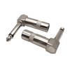 1/4" Audiostecker 6,35mm Stecker TRS Male 1/4 Zoll Stereo-Stecker Winkelstecker für Mischpult-Lautsprecherkabel Gitarrenkabel