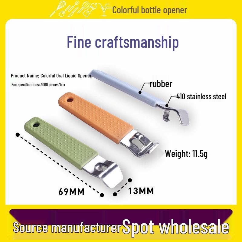 Portable Multifunctional Bottle and Lid Opener for Medicine, Beer, and Aluminum Cans