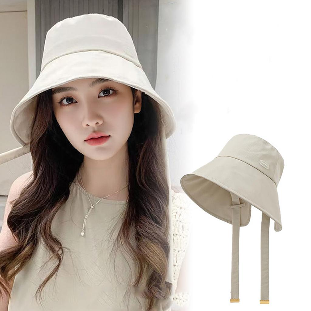 Women Summer Fisherman Hat Solid Color Quick Drying Bucket Hats For Girl Lady Outdoor Casual Wide Brim Lacing Basin Cap