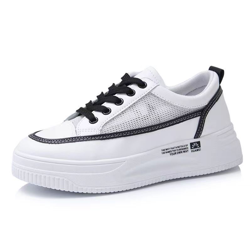 2025 New Spring and Autumn Women's Deodorant Work Soft-soled Shoes Super Soft Versatile Casual Board Shoes Inner Height Increase White Shoes Women