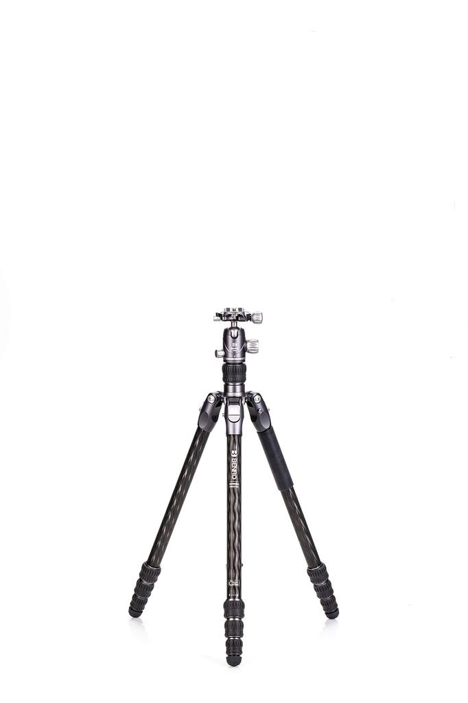 BENRO Rhino Carbon Tripod Travel Tripod Camera Tripod Free Head Set Carbon Fiber Foldable Lightweight 1 Type 4 (FRHN14C+VX20 Tiers)