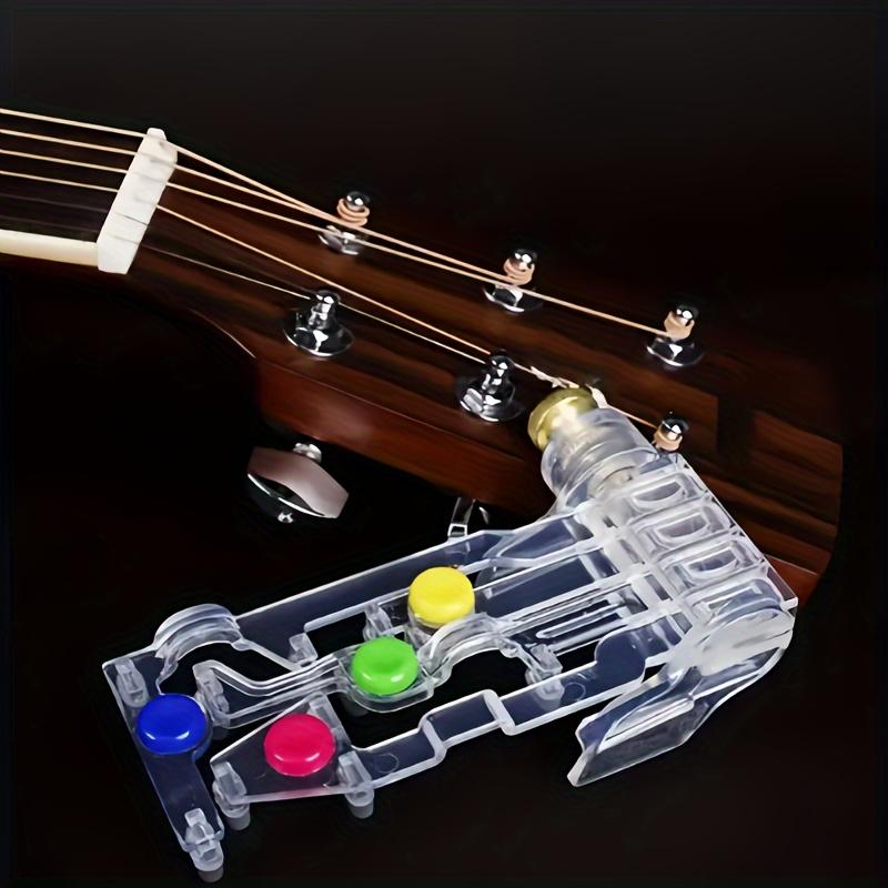 Lernhilfe für Gitarrenakkord aus Acryl für Anfänger, Trainingsgerät für die Fingerkraft, Übungshilfe für die Gitarre zur Verbesserung der Handposition für Gitarrenanfänger