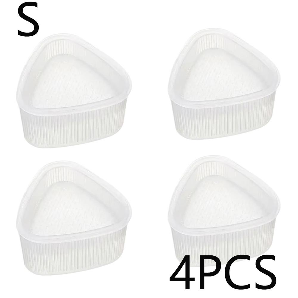 2pcs M/L Kitchen Accessories Sushi Mould Children Transparent Triangle Mould Food Press Machine Bento Rice Vegetable Roll Mould