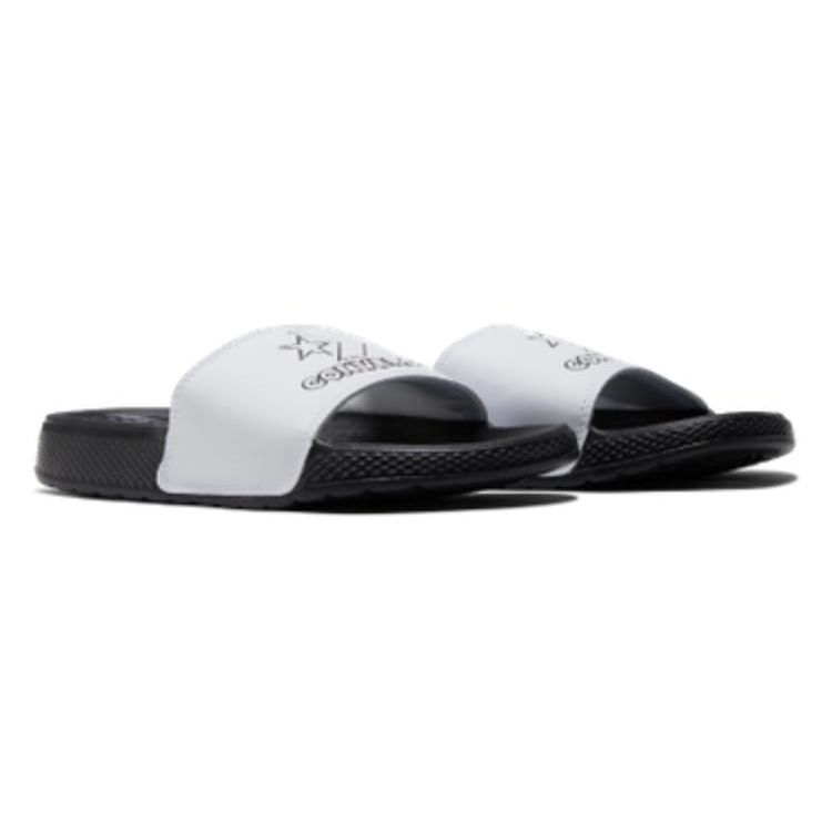 Converse Casual EVA Quick-Dry Slide Sandals Unisex Footwear Black White A03525C102