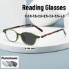 New Oval Frame Photochromic Reading Glasses Women's Fashion Retro Color-changing Sunglasses Men's Outdoor UV Presbyopia Glasses