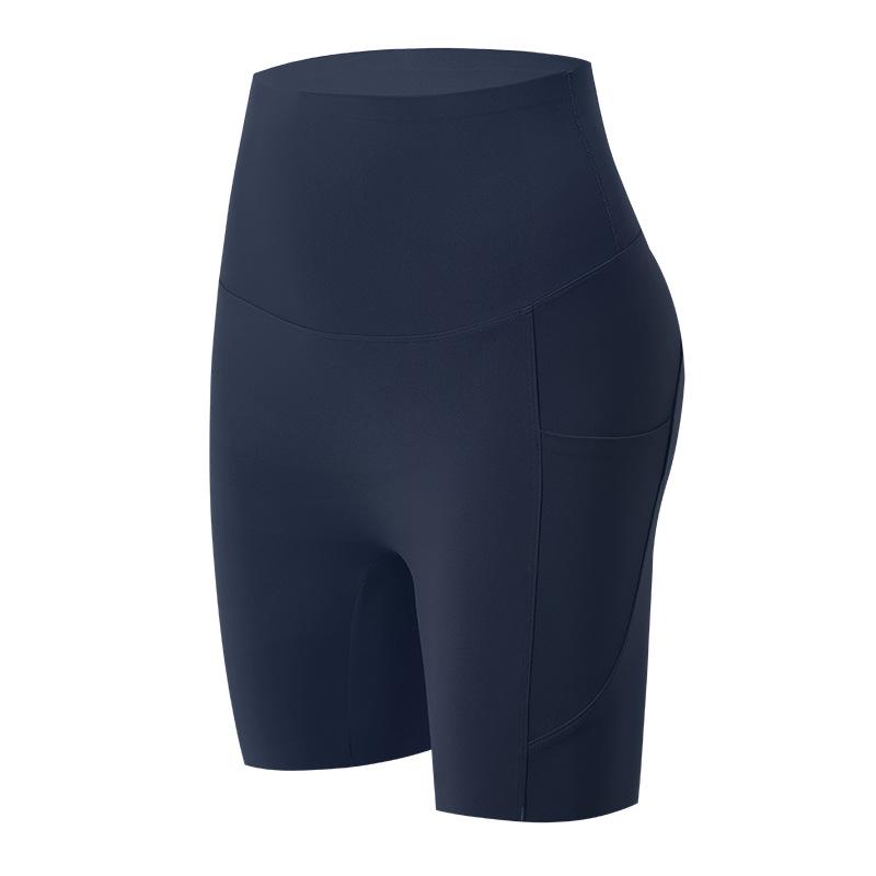 High Waist Women's Yoga Shorts with Pockets - Summer Thin Style, Tummy Control, Hip Lift, and Base Layer for Fitness and Cycling