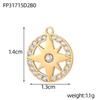 CARLIDANA DIY Baroque Zircon Heart Star Handmade Accessories Charm Stainless Steel Gold Plated Pendant Fashion Jewelry Making