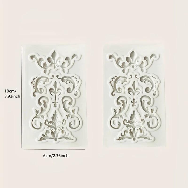 1 Stück Vintage Blumen Design Zufällige Silikonform, Europäische Geprägte Handwerk Silikonform Für DIY