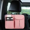 Auto Interior Seat Back Organizer, with Tissue Organizing Travel Accessories Holder Bag