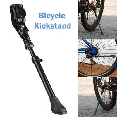 Nastavitelný stojánek na horské kolo – Boční stojánek ze slitiny hliníku pro 16-26palcová a 700c silniční kola, Černý