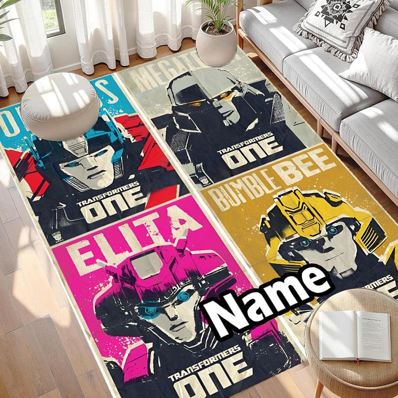 Tappeto Personalizzato con Stampa Transformers, Tappeto Versatile per Arredo Casa, per Sala Giochi, Appartamento, Balcone, Ingresso, Corridoio Regalo