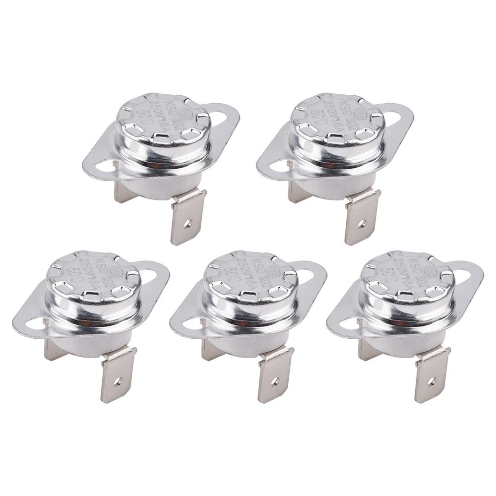 Κεραμικά Θερμοστάτης Θερμοστάτης KSD302 50C~150C 16A 250V NC Κανονικά Κλειστός Διακόπτης Θερμοκρασίας 50C 80C 100C 120C 150C