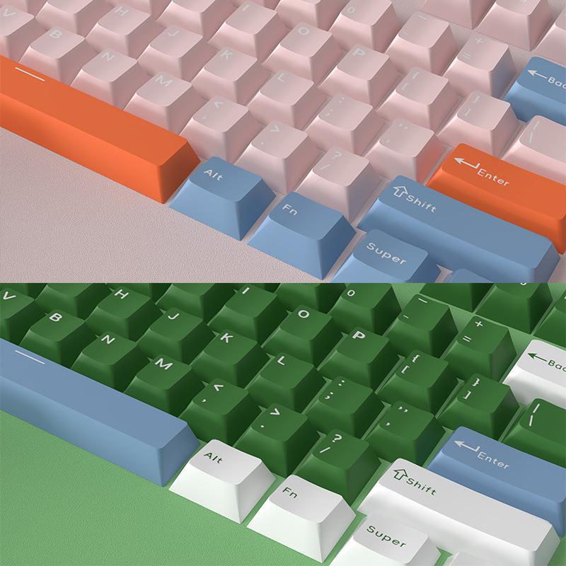 126-klawiszowe dwukolorowe nakładki na klawisze PBT do klawiatur mechanicznych