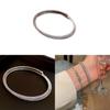 Adjustable Zircon Stone Bangle Bracelet With Geometric Design For Women Fashion Accessories