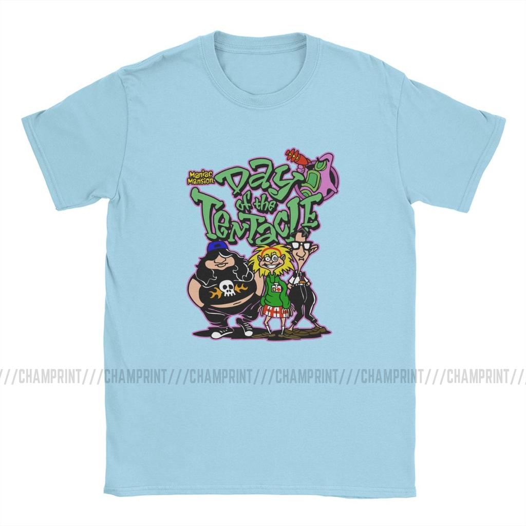 Day Of The Tentacle Pánské tričko Novinkové tričko Krátký rukáv Kulatý výstřih Tričko Bavlna Párty oblečení