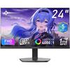 Minifire Gaming Contrast NTSC HDR Adaptive FHD VESA HDMI Port Cable Monitor, 24-inch, 180Hz, 40001 Ratio, 72%, 300cd/m², Sync, 16.7M (8 Bits),