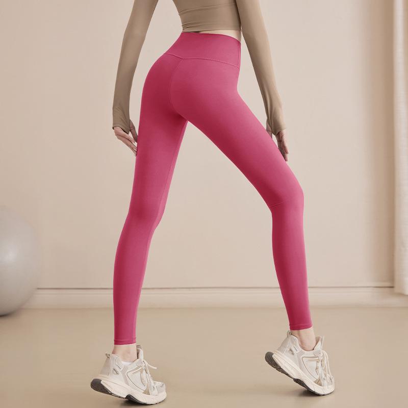 Women's High-Waist Butt-Lift Yoga Pants - Elastic, Quick-Dry, Tummy Control, No Lines