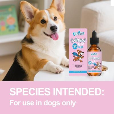 Kriath Köpek Kolajen Damlaları 60ml - Nazik Formül, Köpek Eklem ve Kıkırdak Sağlığı İçin Uygun, Tüy ve Cilt Bakım Takviyesi