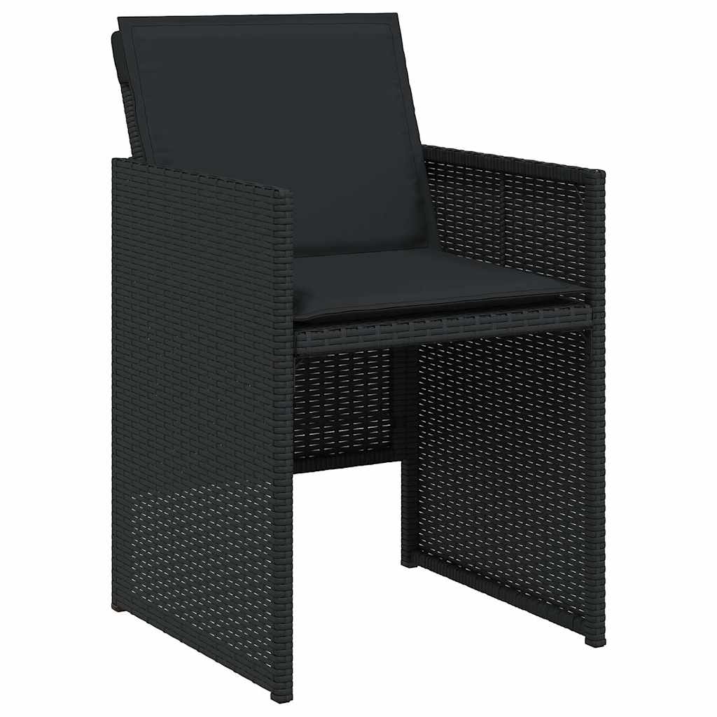 Vidaxl 17-Cz. Zestaw Mebli Ogrodowych Z Poduszkami, Czarny, Rattan Pe