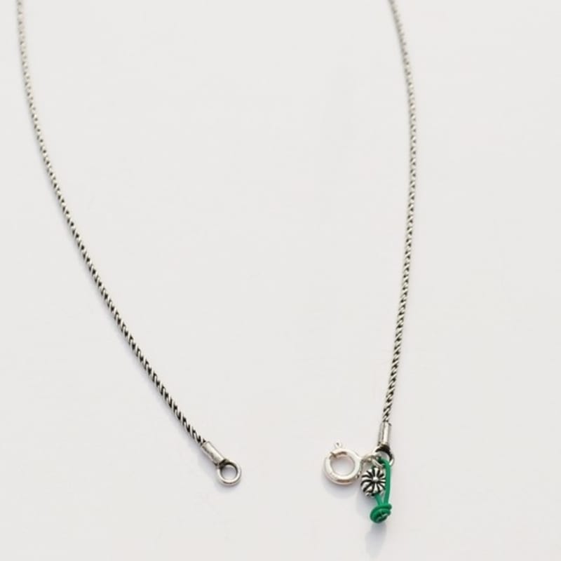 BONBEAU Open Heart Lock Pendent Silver Chain Necklace 925 Silver Heart Lock Pendant Oil Painting Chain Silver Necklace