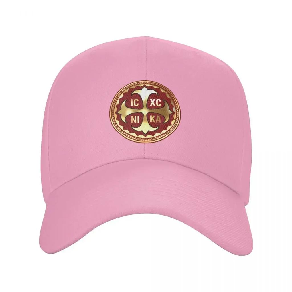 Greek Orthodox Cross Red Gold Black Baseball Cap Hat Man Luxury New In The Hat Luxury Man Hat Vintage Woman Hats Mens