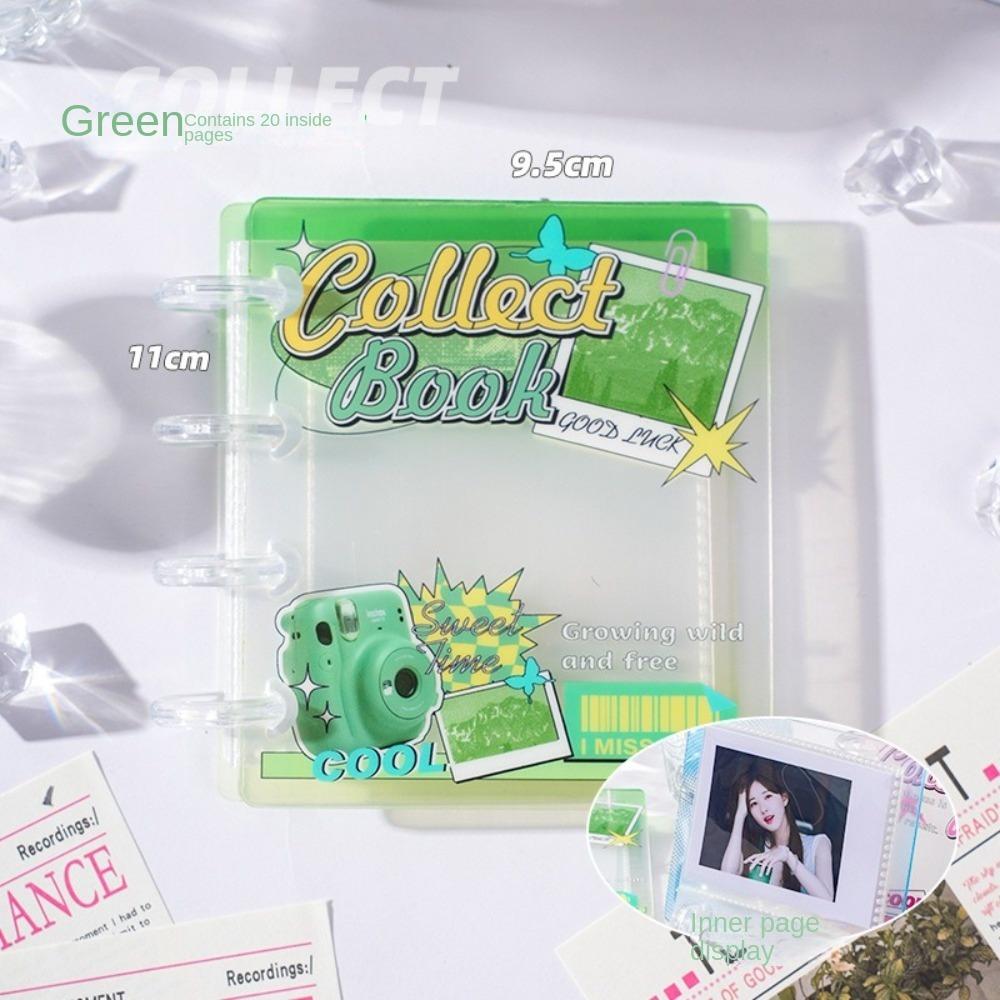 

New Love Card Album PP Mini Idol Card Collect Book with 20 Internal Pages 3 Inch Photocard Binder