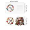 6Pcs Christmas Special Shape Christmas Book Rhinestone Painting Card Kit Diamond Painting Greeting Card for Holiday Party Favors