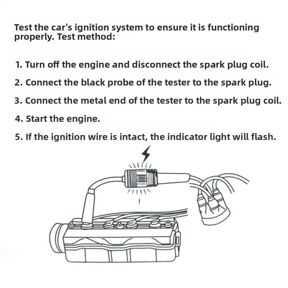 Rapid Diagnosis Car Spark Plug Tester Professional Universal Spark Tester  Engine Diagnostic