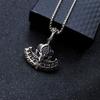 Viking Torto Ax Celtic Wolf Titanium Steel Pendant Necklace Men's European and American Necklace