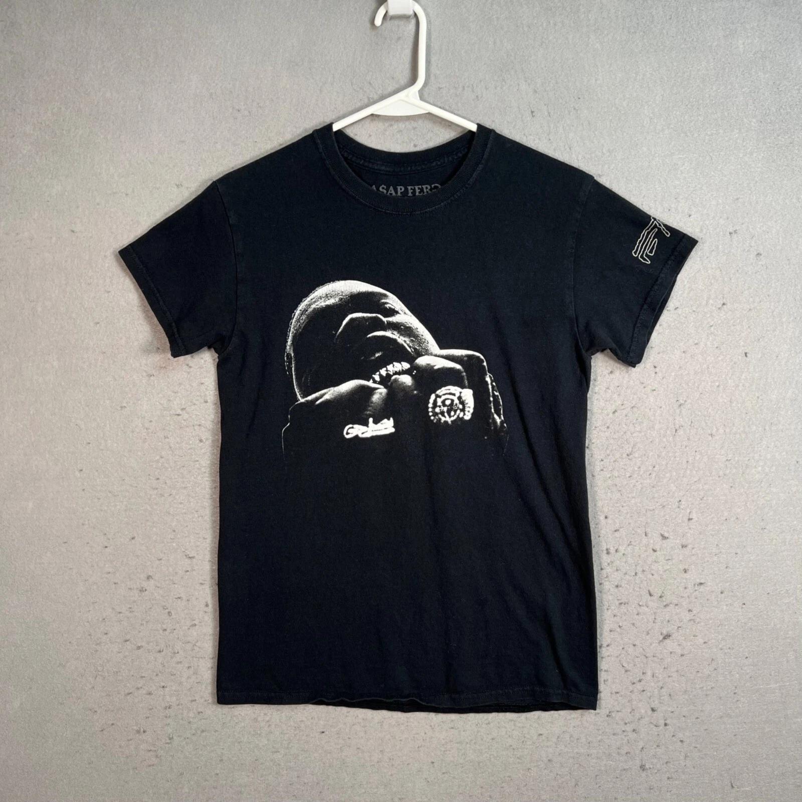 

A$AP Ferg Graphic Tee By Goodie Two Sleeves Small Black Rap Tee Mens 4XL