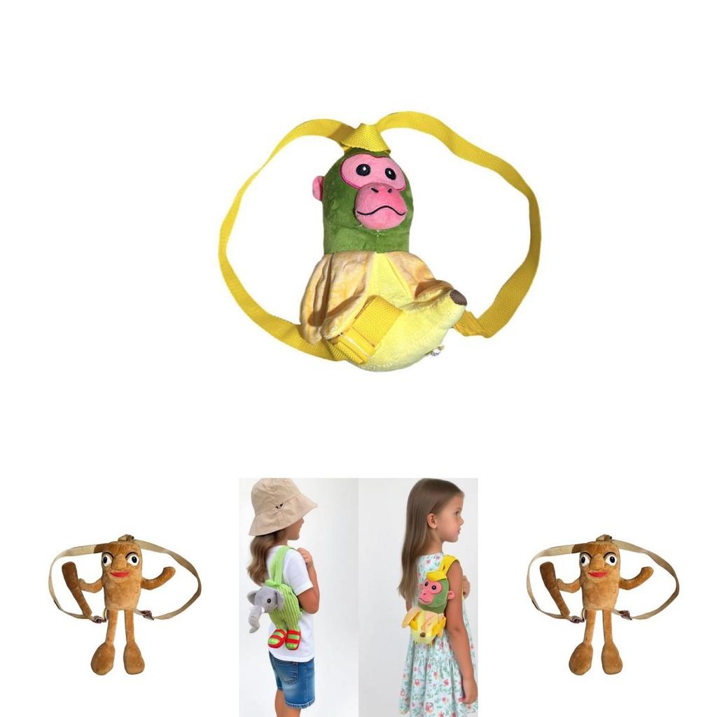 Tungtung Sahur Kids Plush Backpack With Creature For Children Play