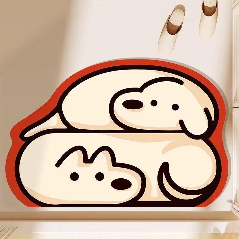 Special-shaped Cute Animal Diatom Mud Carpet Bathroom Non-slip Absorbent Foot Mat Kitchen Bedroom Home Wear-resistant Floor Mat