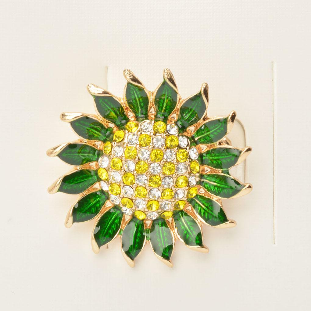 Spille per Donna Elegante Spilla Girasole con Strass Gioielli Estetici Gioielli da Costume Stile Erodio Regali per Donne