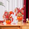 Spring Festival, Year of the Horse, New Year Decorations, Persimmon Bucket, All the Best, Living Room New Year Decorations