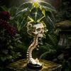 Gothic Home Decor Skull Spine Planter, Resin Skeleton Planter Pot, Horror Halloween Retro Bone Ornament Flower Vase, Spooky Gifts For Women