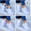 Autumn Shoes Waterproof White Sneakers for Women Korean Version Lace Up Casual Flat Sport Shoes Ladies Vulcanized Shoes 35-43