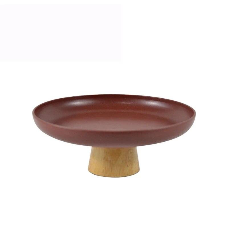 Solid Wood Base Fruit Storage Tray Cake Rack Family Party Dessert Storage Rack Wedding Decoration Snack Rack Kitchen Accessories