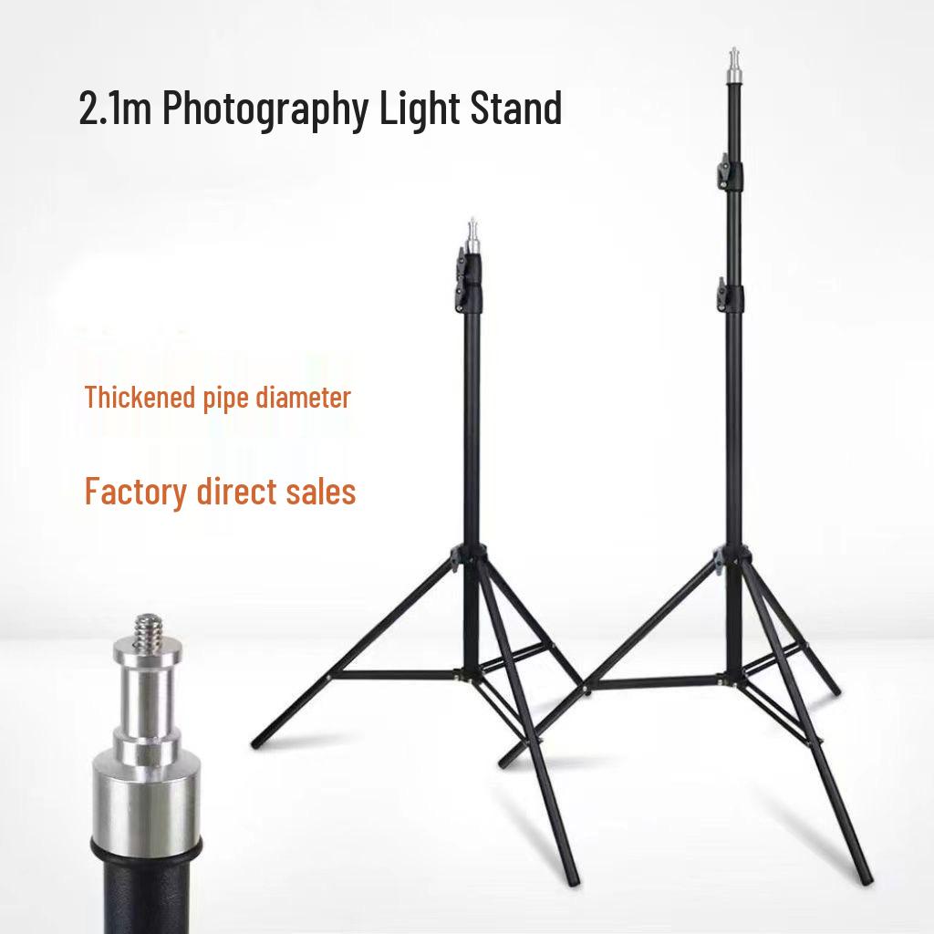 Telescopic 2.1m Phone Holder Tripod & Selfie Stick with Floor Stand